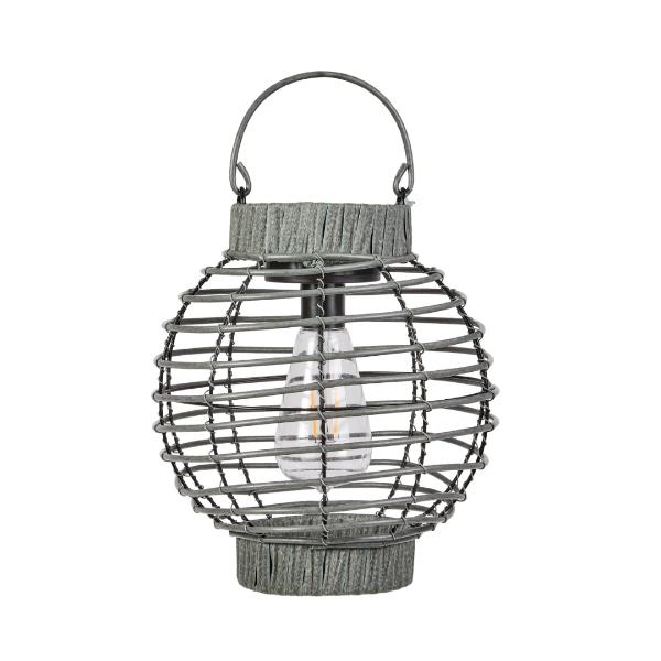 Smart Garden Terra Faux Rattan Lantern - Slate