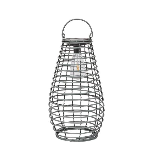 Smart Garden Venus Faux Rattan Lantern - Slate