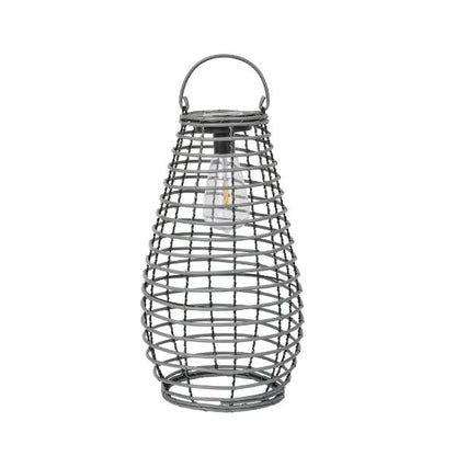 Smart Garden Venus Faux Rattan Lantern - Slate