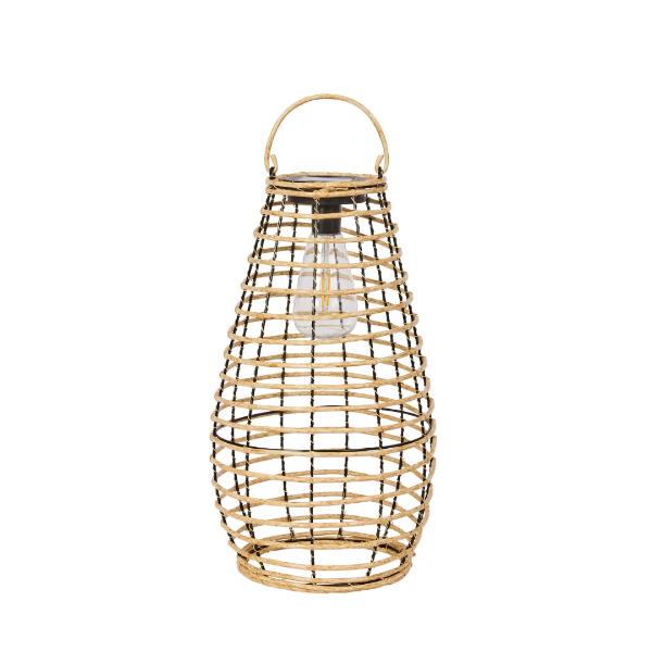 Smart Garden Venus Faux Rattan Lantern - Natural