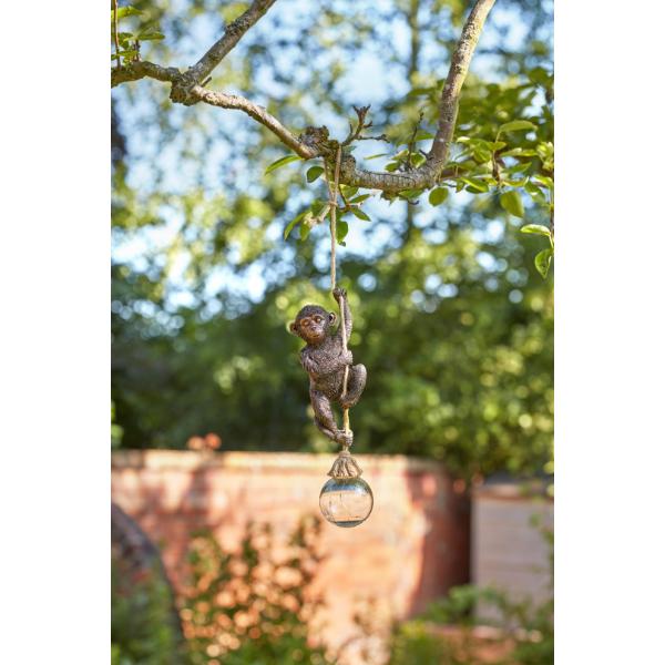 Smart Garden Monkey Rope Solar Figurine