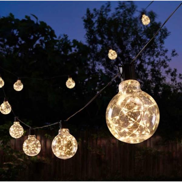 Smart Garden Low Voltage Galaxy Festoon Firefly String Lights - Warm White - Set of 20