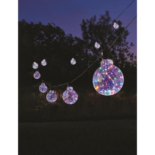 Smart Garden Low Voltage Galaxy Festoon Firefly String Lights - Multi Coloured - Set of 10