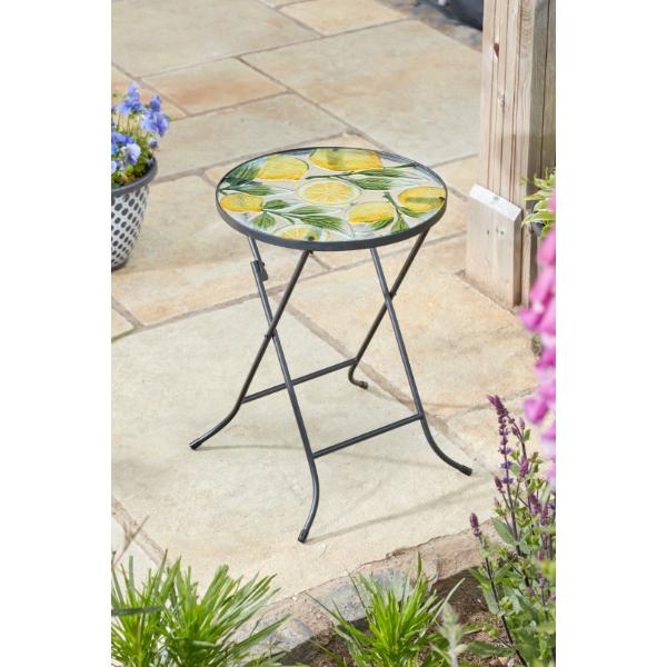 Smart Garden Flamboya Lemon Glass Table