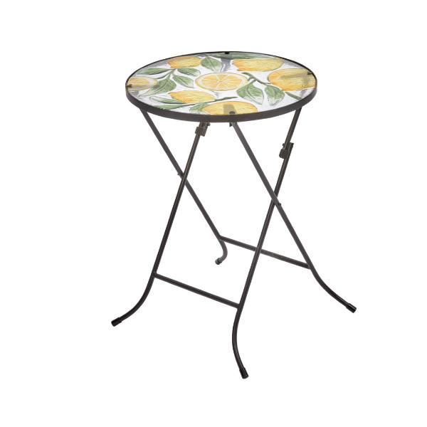 Smart Garden Flamboya Lemon Glass Table