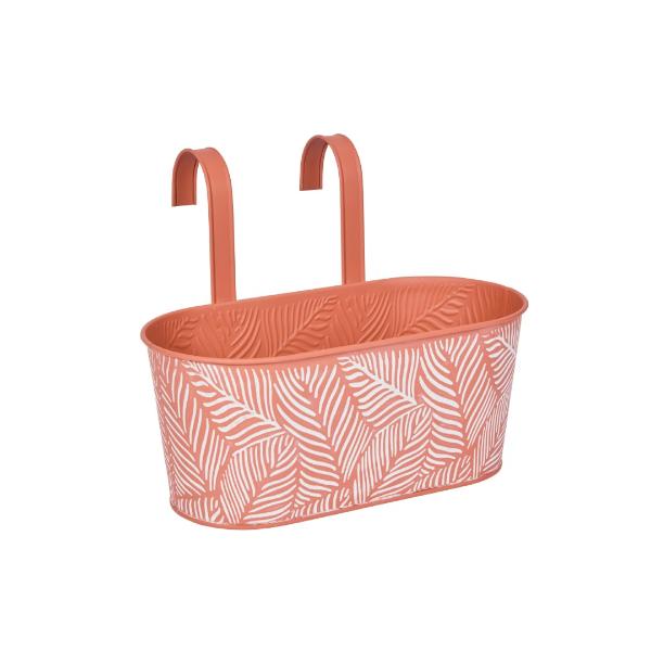 Smart Garden 12&quot; Fence &amp; Balcony Hanging Planter - Fern - Terracotta