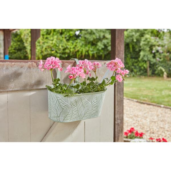 Smart Garden 12&quot; Fence &amp; Balcony Hanging Planter - Fern - Sage