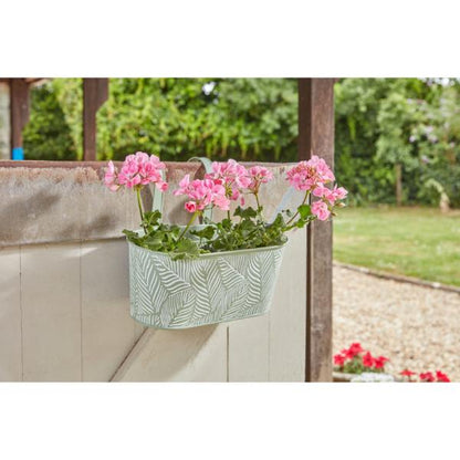 Smart Garden 12&quot; Fence &amp; Balcony Hanging Planter - Fern - Sage