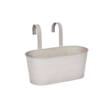 Smart Garden 12&quot; Fence &amp; Balcony Hanging Planter - Aztec - Slate