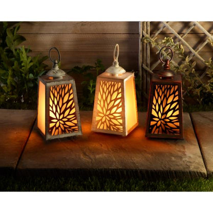 Smart Garden Outside In Designs Cornish - Cool Flame In Lit Lantern