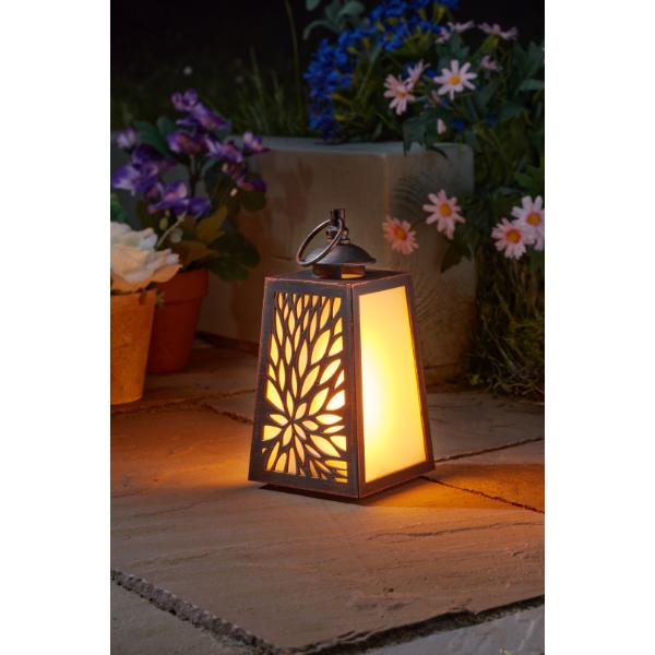 Smart Garden Outside In Designs Cornish - Cool Flame In Lit Lantern