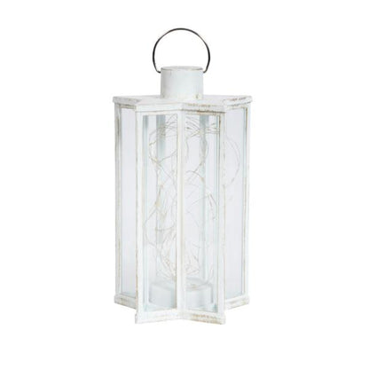 Smart Garden Outside In Designs StarLight In Lit Lantern - Cream