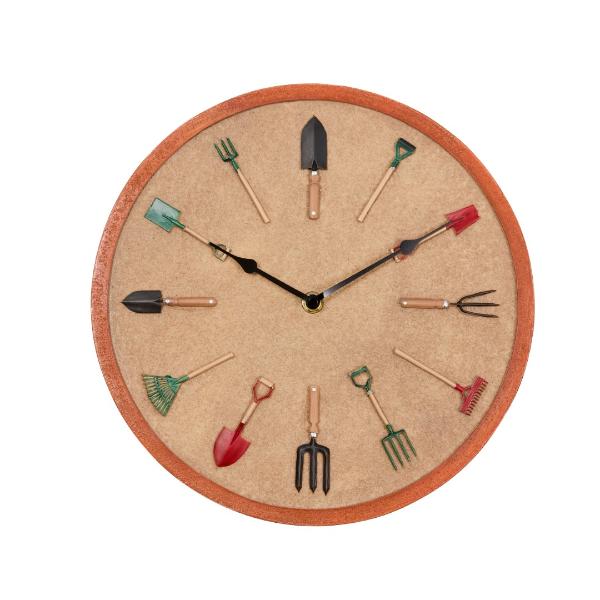 Smart Garden Outside In Designs Tools 12&quot; Wall Clock