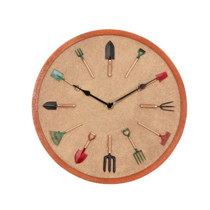 Smart Garden Outside In Designs Tools 12&quot; Wall Clock