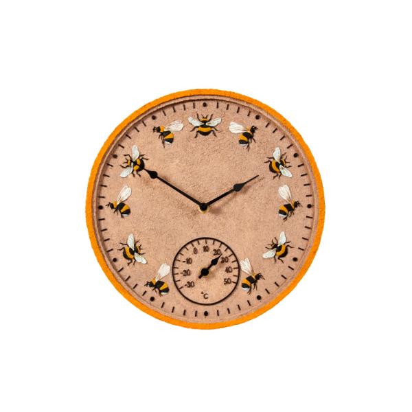 Smart Garden Outside In Designs Beez 12&quot; Wall Clock