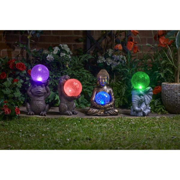 Smart Garden Gazing Frog Solar Figurine