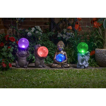 Smart Garden Gazing Frog Solar Figurine