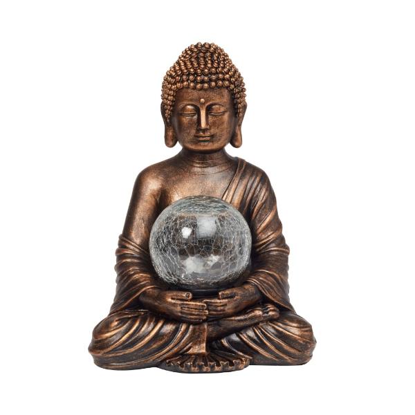 Smart Garden Gazing Buddha Solar Figurine