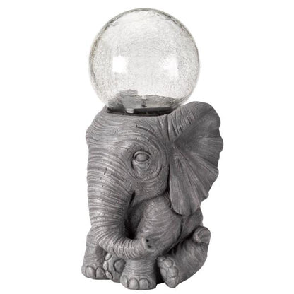 Smart Garden Elephant Orb Solar Figurine