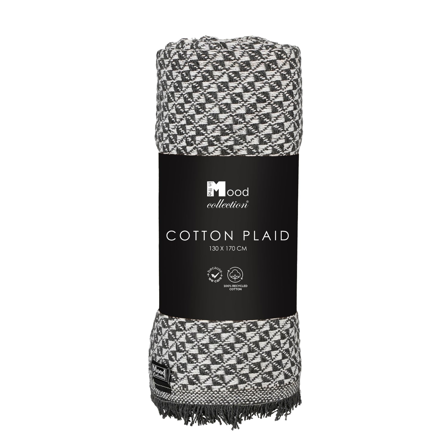 Mica Diamond Throw - Grey 170cm X 13cm