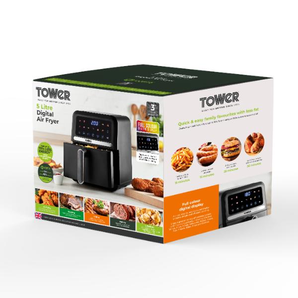 Tower Vortx Air Fryer Digital 5L T17186