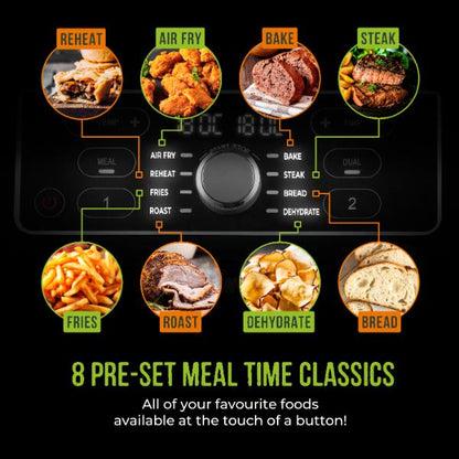 Tower Vortx Dual Basket Air Fryer 8L T17181AFR