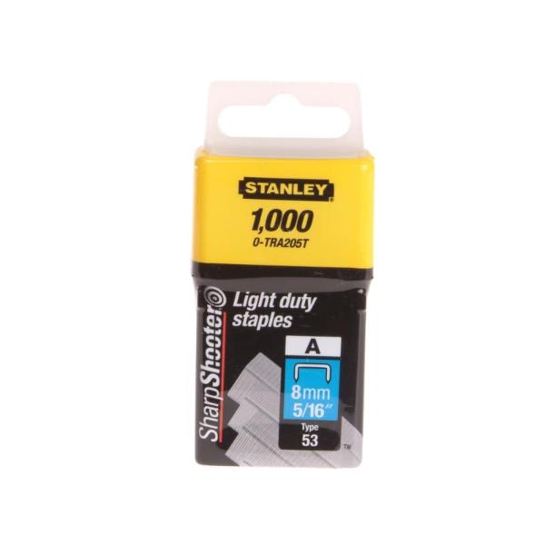 Stanley STA0TRA205T Light Duty Staple 8mm Pack of 1000