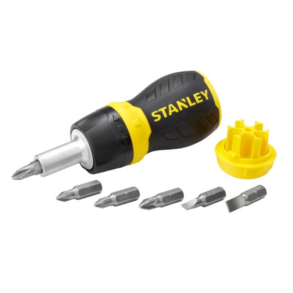Stanley STA066358 Stubby Ratchet Multibit Screwdriver