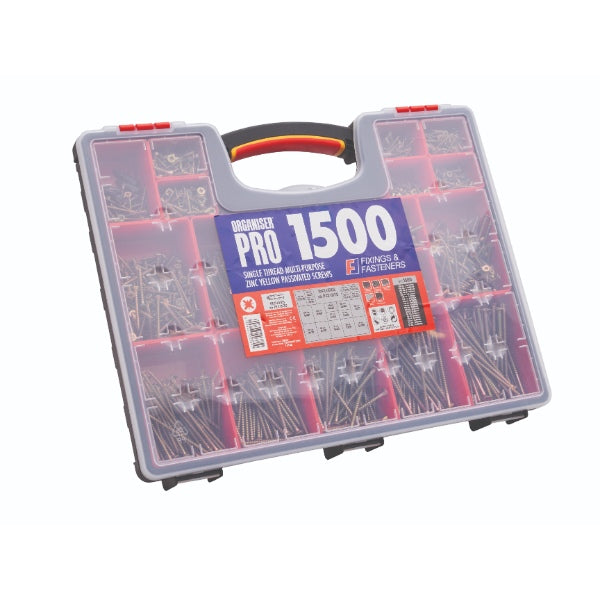 Fixings &amp; Fasteners 1500 Piece Multi-Puprpose Screw Organiser