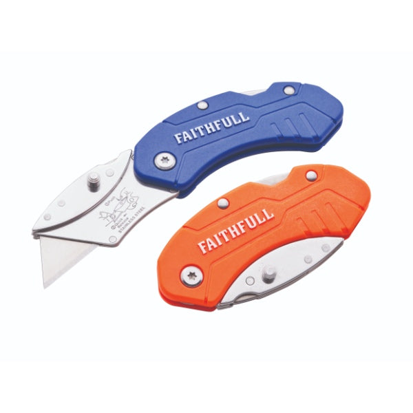 Faithfull Folding Hi-Vis Utility Knife
