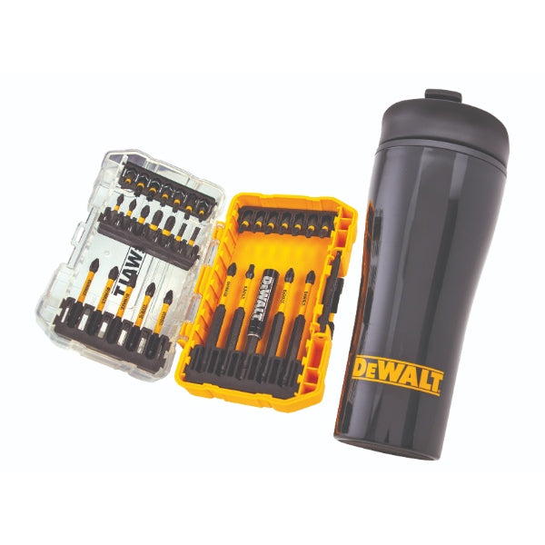 DeWALT 32 Piece Flextorq Bit Set &amp; Travel Mug