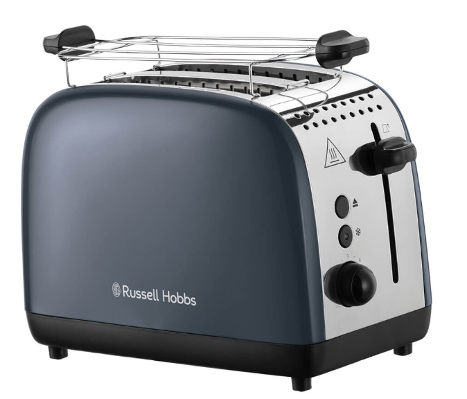 Russell Hobbs 26552 Grey 2 Slice Steel Toaster
