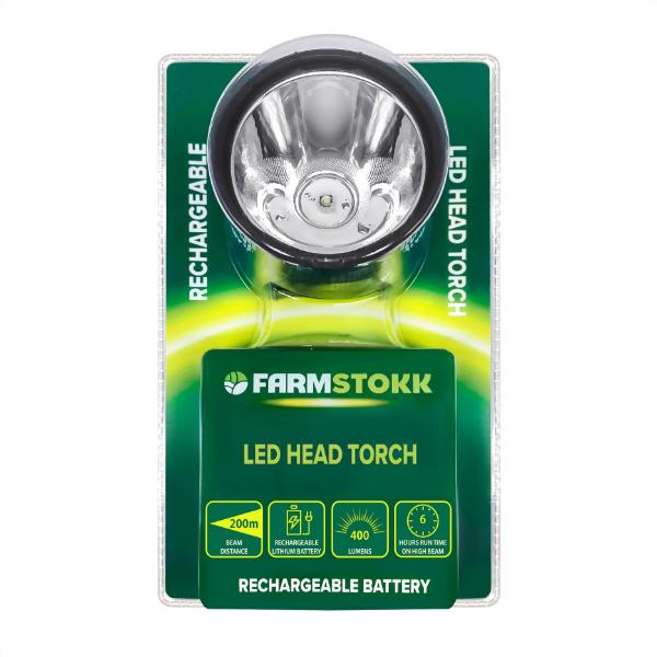 Farmstokk LED Rechargeable Head Torch 0826