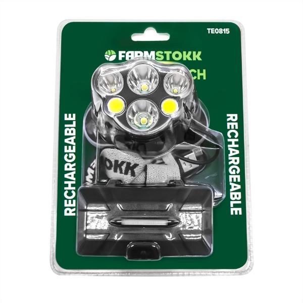 Farmstokk LED Rechargeable Head Torch 0815