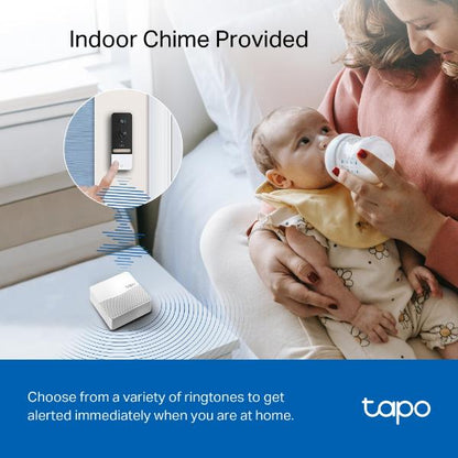 TP Link 5MP Battery Smart AI Video Doorbell IP64 Full Colour