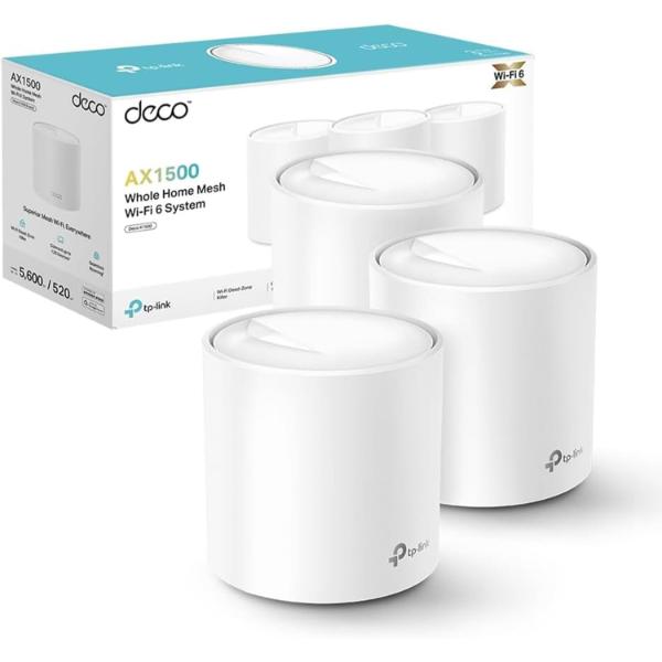 Deco AX1500 Whole Home Mesh Wi-Fi 6 System 3 Pack