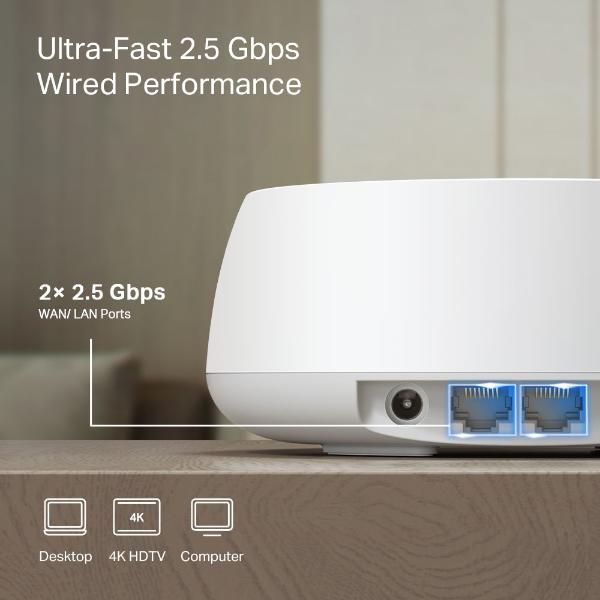 Deco BE25 BE3600 Wi-Fi 7 Dual-Band 2.5G Whole Home Mesh