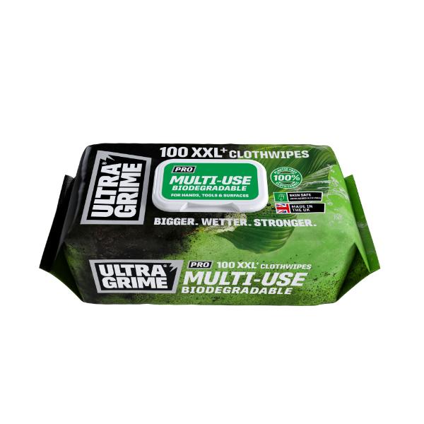 UltraGrime Pro Bio Multiuse XXL Clothwipes - 100pk