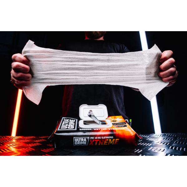 UltraGrime Pro Xtreme XXL Clothwipes - 40pk