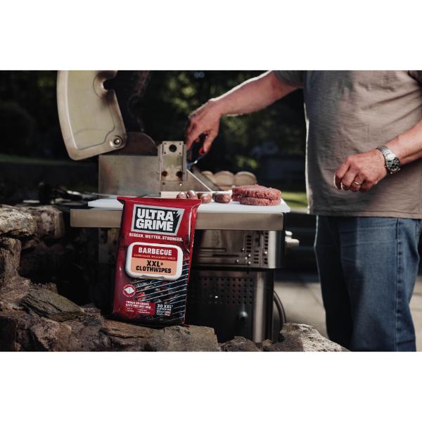 UltraGrime Life BBQ XXL Clothwipes - 30pk