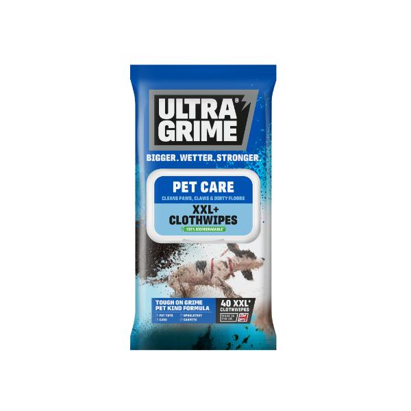 UltraGrime Life Pet XXL Clothwipes - 40pk