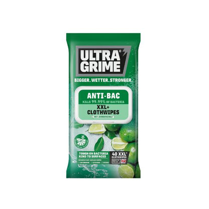 UltraGrime Life Anti-Bac XXL Clothwipes - 40pk
