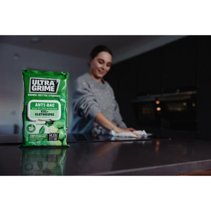 UltraGrime Life Anti-Bac XXL Clothwipes - 40pk