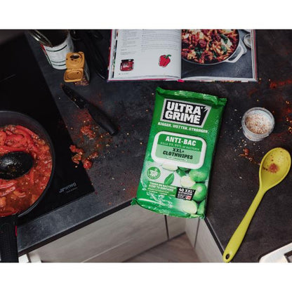 UltraGrime Life Anti-Bac XXL Clothwipes - 40pk