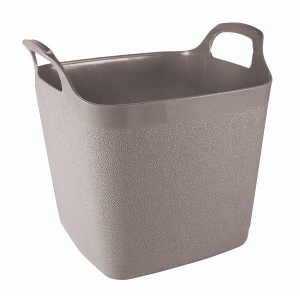 Town &amp; Country 15L Square Flexi-Tub Soft Grey