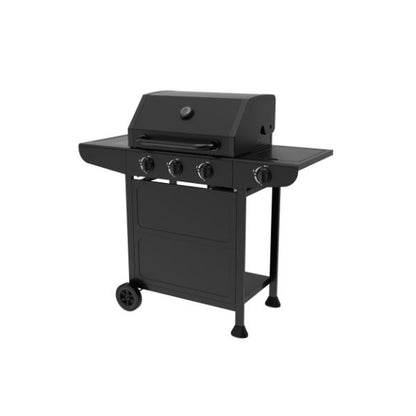 3 Burner Gas BBQ with Side Burner &amp; Gas Regulator