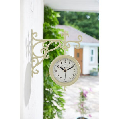 Smart Garden Outside In Designs York Clock Cream 25cm