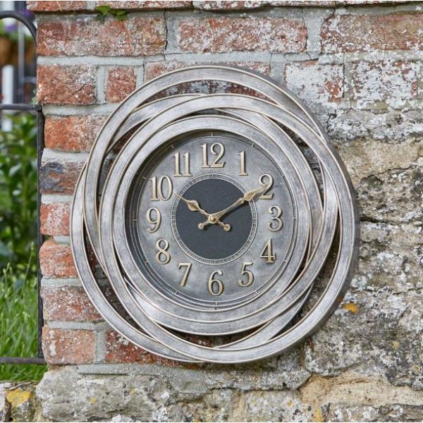 Smart Outside In Designs Ripley Wall Clock 15" Grey