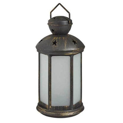 Smart Outside In Designs Penzance Lantern Cool Flame Effect 34 X 17 X 17cm