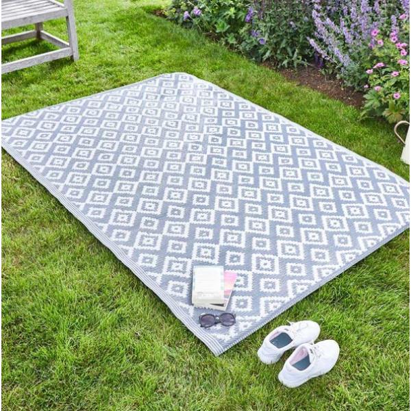 Smart Garden Ritz Rugs Smart Garden Outside In Designs Alfresco Outdoor Rug - Shiraz - Slate ...